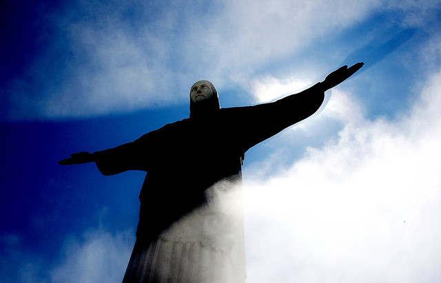 リオ　コルコバードの丘　キリスト像